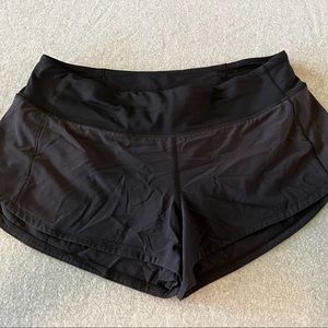Lululemon Size 6 Black Speed Up 2.5” Running Shorts Originally $68